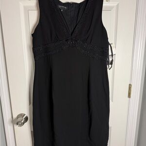 Jones New York Elegant Black Sleeveless Dress Size 14